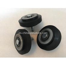 Rodillo guía de 100 mm con eje excéntrico M16 para thyssenkrupp elevadores